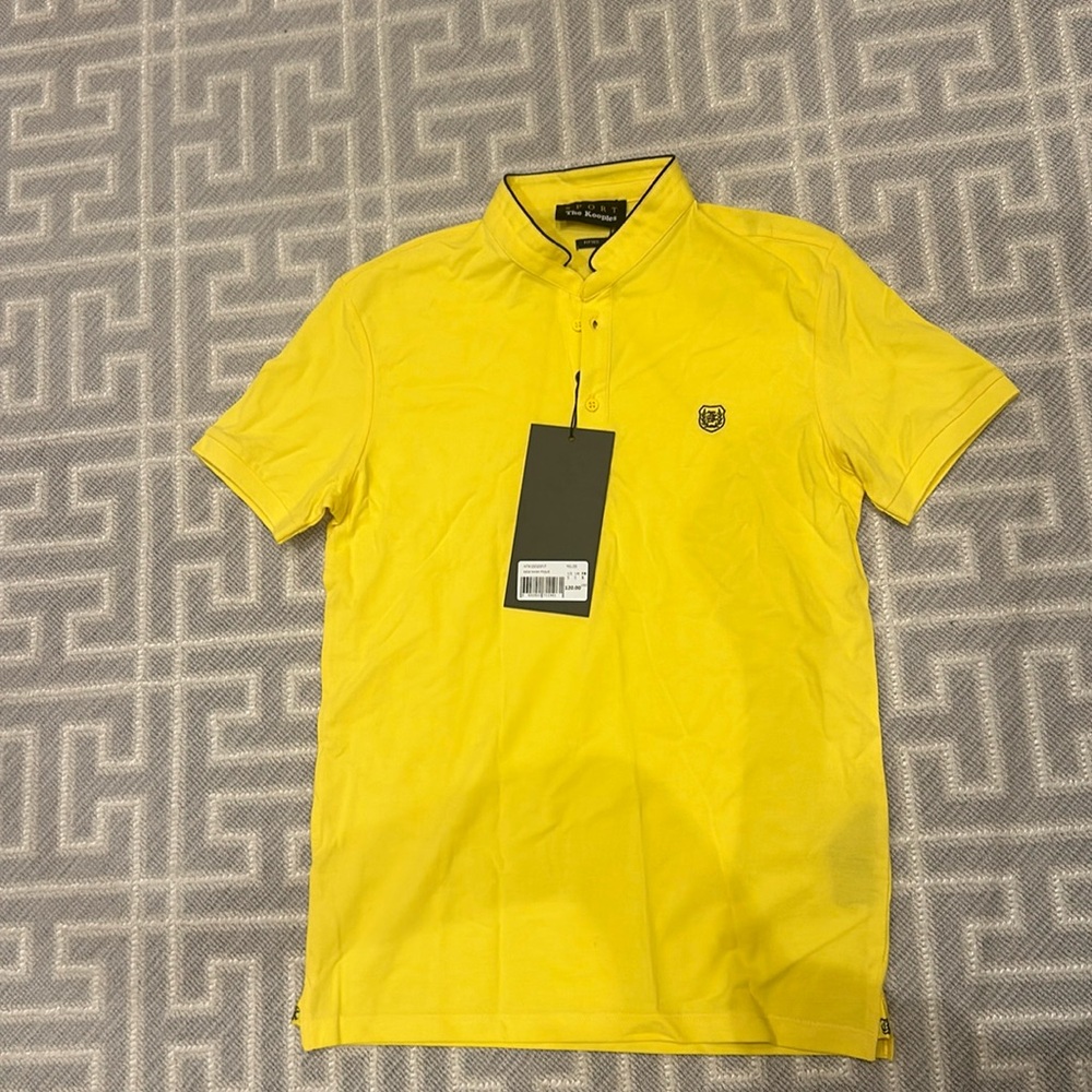 KOOPLES men’s  yellow polo size small